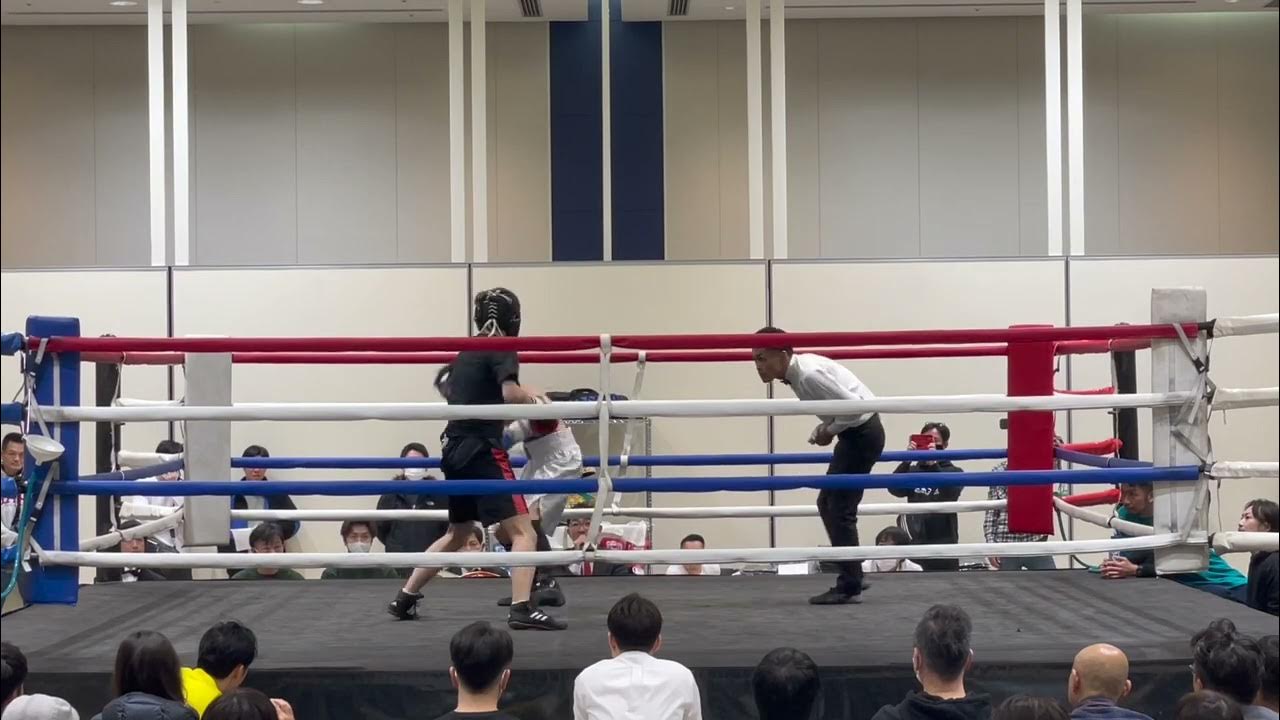 2023/12/10 ザ・おやじファイト 1部 第3試合 R50スーパーフェザー級 川村徹(A SIDE BOXING)VS松田道蘭(スマイル