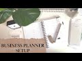 2023 Cloth and Paper Spiral Bound Planner | Planner Setup and Walkthrough | Business Planner Setup