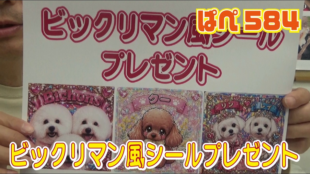 ビックリマン風シールプレゼント～ぱぺ584 - YouTube