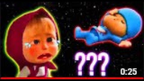 Pocoyo Sick & Masha Crying Sound Variations In 25 Seconds