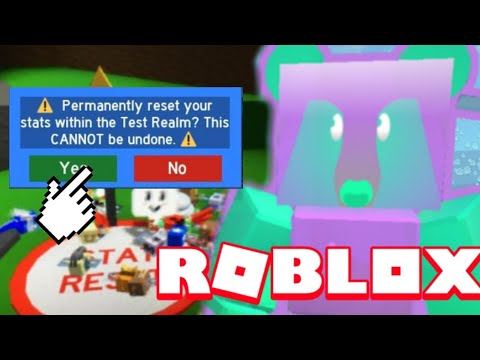 Resetting My Stats Roblox Bee Swarm Simulator Test Realm Youtube - k 12 undone roblox