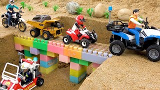 Мост блоки игрушки строительство автокран экскаватор трактор самосвал