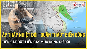 NÓNG: Áp thấp nhiệt đới xoáy vào Vịnh Bắc Bộ, sóng biển cao 3.5m, báo động thiên tai diện rộng