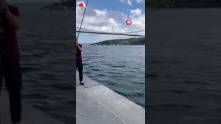 Fenerbahçeli Dusan Tadic, İstanbul Boğazında Balık Tuttu.