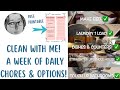 💜 CLEAN WITH ME 2023! | A WEEK OF DAILY CHORES &amp; OPTIONS