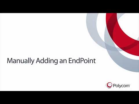 Manually Adding an Endpoint