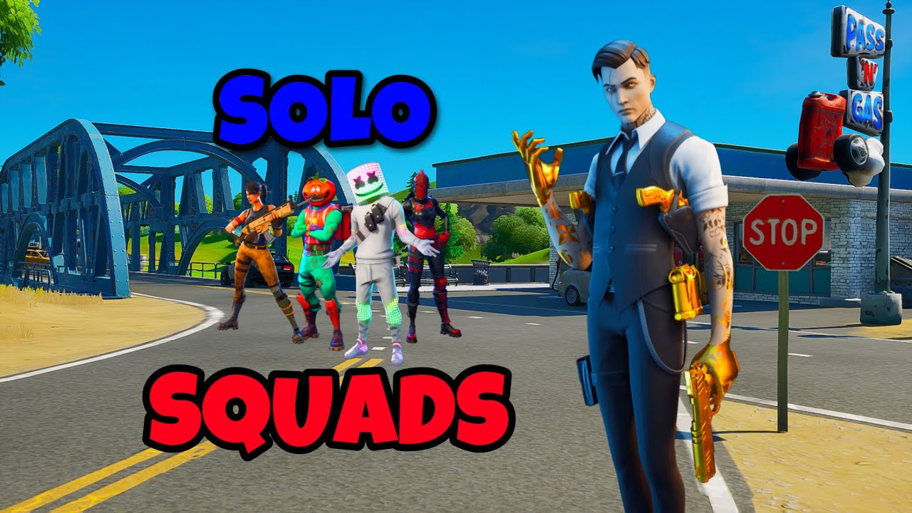 CAN I WIN SOLO VS SQUADS (Fortnite Battle Royale) - YouTube