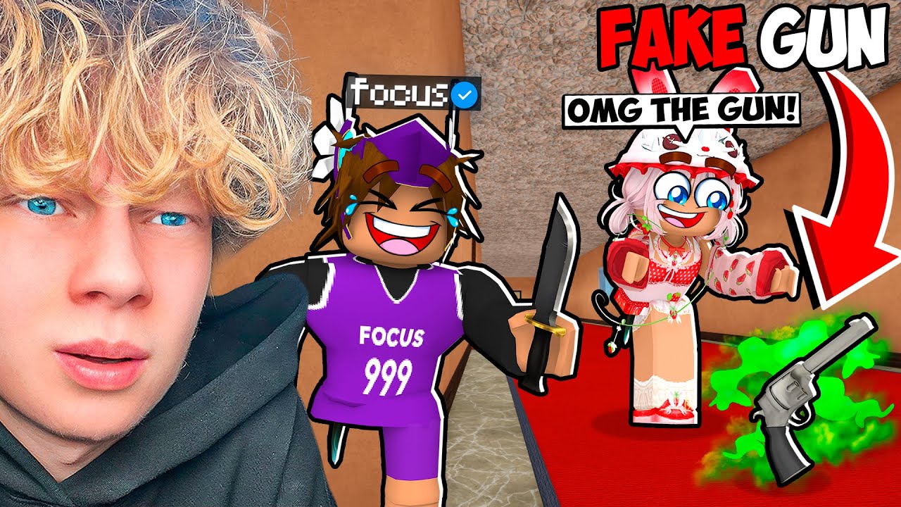 I TRICKED HER WITH FAKE GUN ABILITY.. (Murder Mystery 2) - YouTube