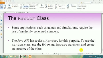 18th class java random class