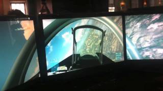 Battlefield 3 Played on a Triple-Screen Display