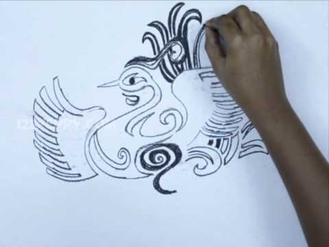 How to Draw a Phoenix - YouTube