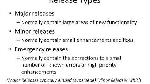 CSU  ITIL v3 Release Policy
