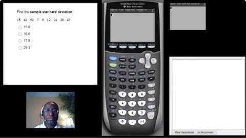 Using TI-84 calculator to find mean and standard deviation of raw data (no frequency)