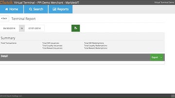 Clutch Virtual Terminal Report Overview Tutorial
