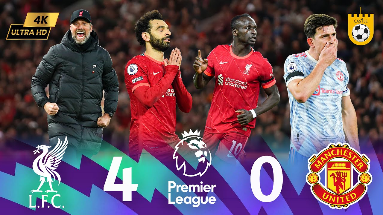 Салах снова в огне 💀💥 Ливерпуль унизил Юнайтед 😱⚡-- (Ман Юнайтед 0 - 4 Ливерпуль) -- 4K -- 🎥