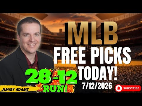 MLB Picks and Predictions Today! Baseball Best Bets and Free Picks Sunday 7/12/2026