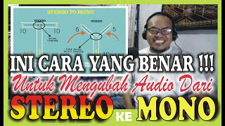 HOW TO CORRECTLY CHANGE STEREO SOUND INTO MONO #AUDIOLEARNING #029