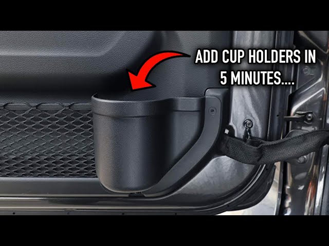 How to add cupholders to your 2018+ Jeep Wrangler doors 