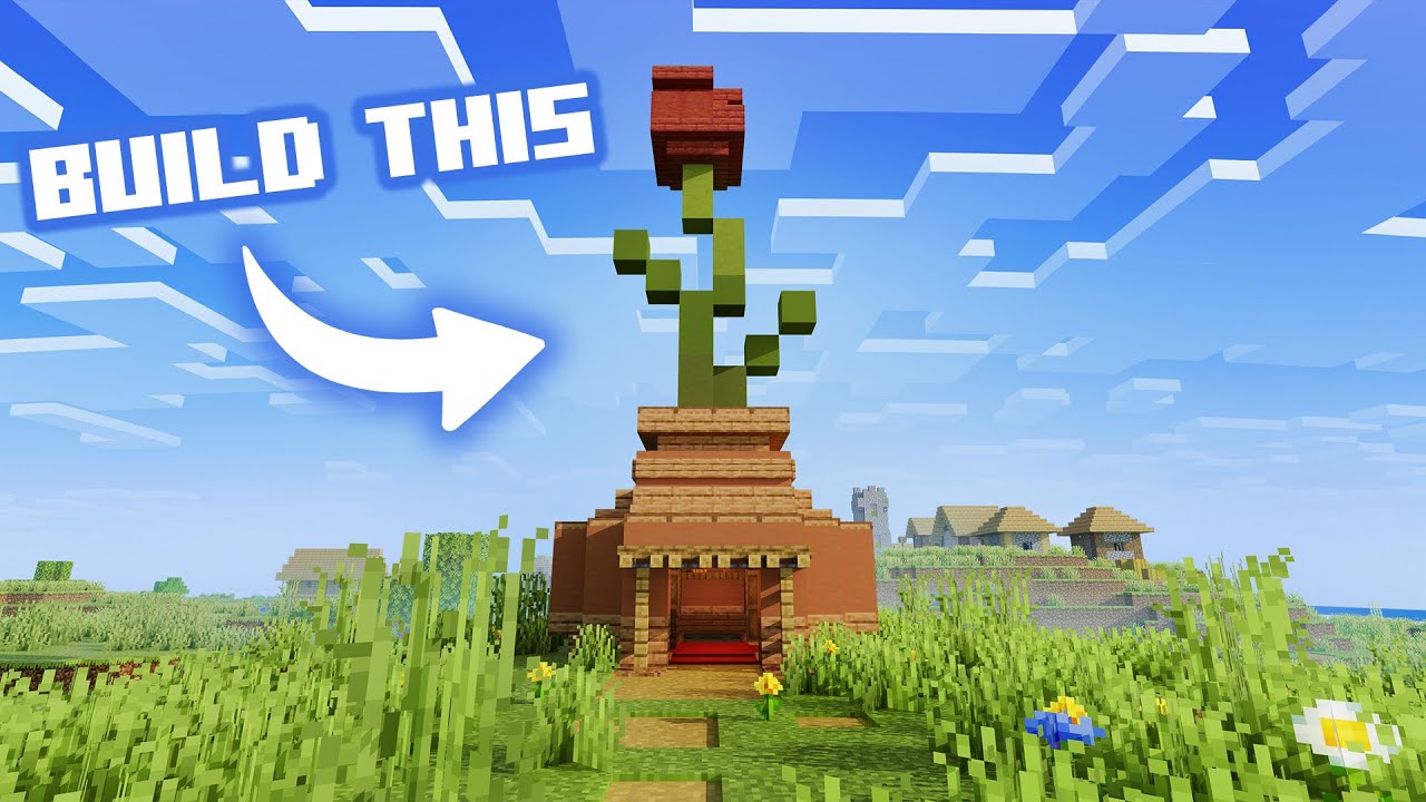 How to build a Flower House in Minecraft - YouTube