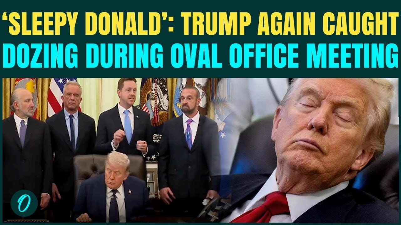 Trump FALLS ASLEEP Mid-Event? Oval Office Video Shows Him Dozing During ...