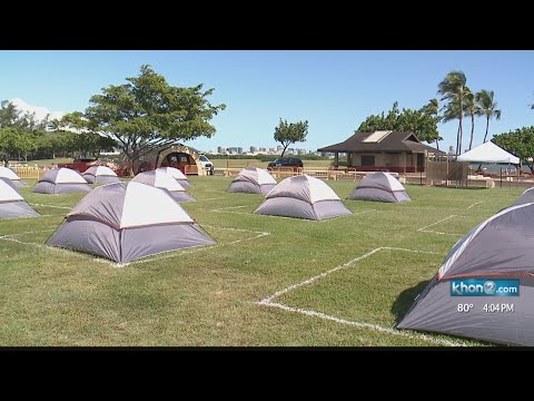 honolulu-launches-social-distancing-area-for-homeless-during-covid-19-pandemic