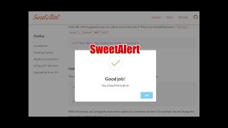 Free Code : sweetalert, sweetalert & php condition