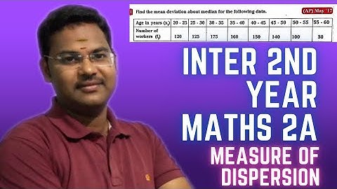 Mean deviation about Median for the continuous distribution in telugu@maths naresh eclass