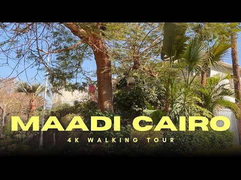 Maadi Cairo Egypt Walking Tour 4K February 2025 