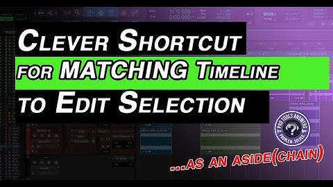 Pro Tools Answers | Matching Timeline  and Edit Selections in Pro Tools