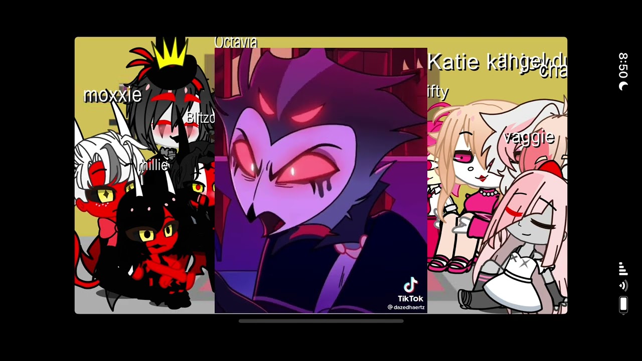 Hazbin hotel and helluva boss reacts - YouTube