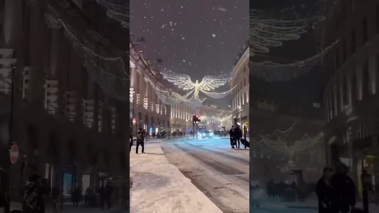 Christmas vibes of London 4k video 