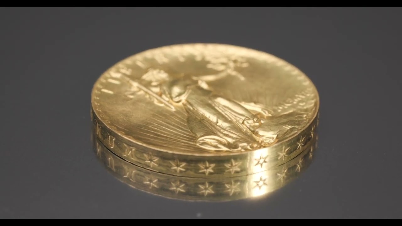 1907 $20 Ultra High Relief, Inverted Edge Lettering, PR69 PCGS