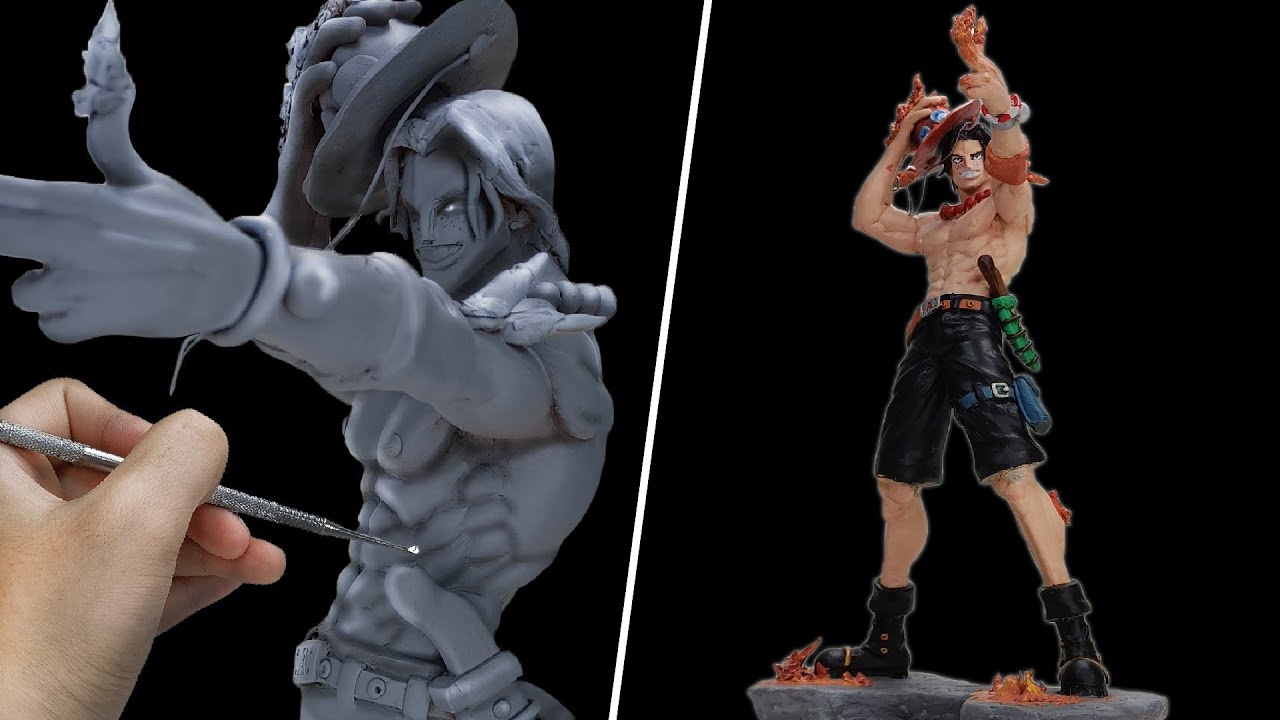 Sculpting Portgas D Ace 