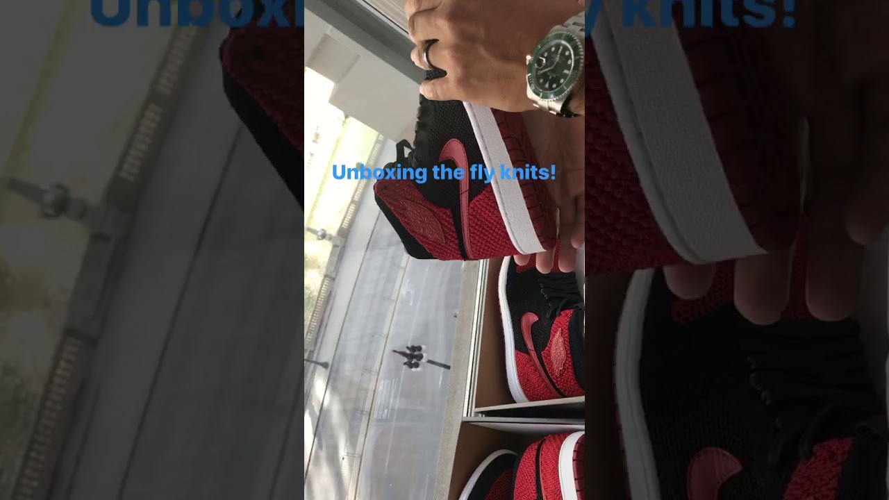 Unboxing the FlyKnits in chicago!