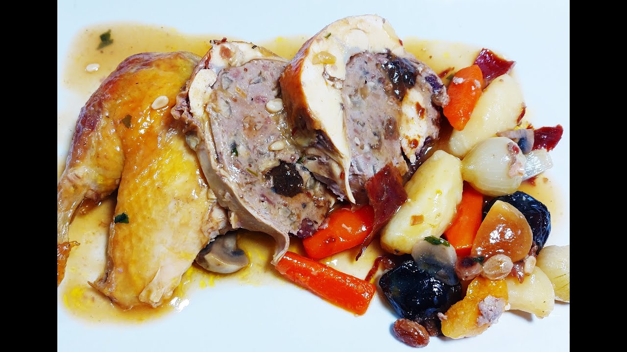 DELICIOSA PULARDA RELLENA, RECETA DE NAVIDAD!!
