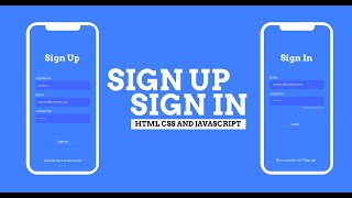 How to create Login and Registration Form with HTML5 CSS3 and Javascript with simple validation