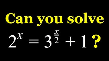 Solving a Non standard Exponential Equation