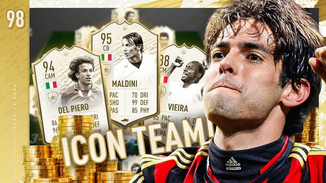 BUILDING A FULL ICON SQUAD!! - FIFA 20 KAKA ROAD TO GLORY #98