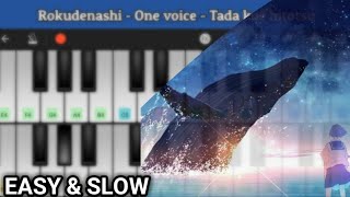 Rokudenashi - One voice | Tada koe hitotsu | Perfect Piano Dual Row Easy screenshot 4