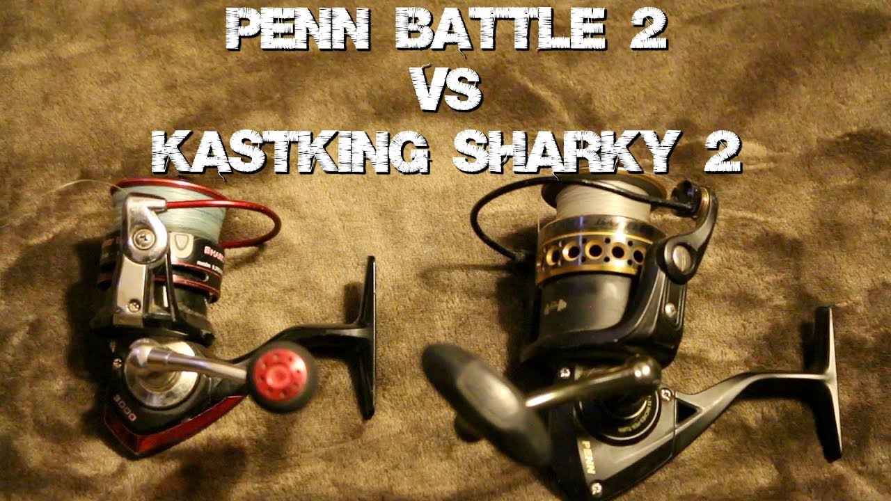 Spinning Reel Comparison  KastKing Sharky 2 vs Penn Battle 2