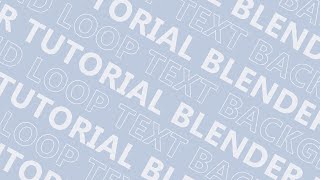 Celebrity TEXT LOOPING BACKGROUND IN BLENDER Profile
