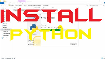 How To Install Python Windows,Windows 10, Python 3.6.4,Easy_Install