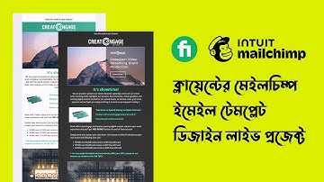 Clients Live Project | MailChimp Email Template Design Complete Bangla Tutorial By Akon M Hasib