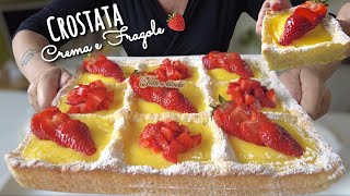 CREAM AND STRAWBERRY TART 🍓 WITHOUT BUTTER 🍓 Melting and Creamy 🍋