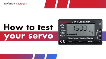 How to test your servo with Tenergy