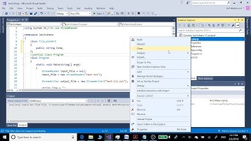 Divide/Split Code to Multiple (source/header/class) files in c++ and c# on Visual Studio 2017 11