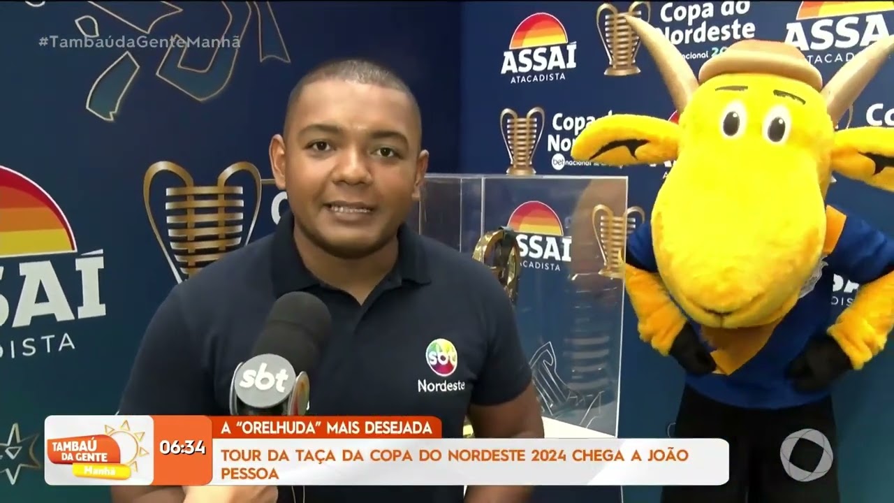 Tour da Taça da Copa do Nordeste 2024 chega a João Pessoa - Tambaú da Gente Manhã