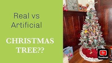 Real vs Artificial Christmas Tree? VLOGMAS DAY 5!!