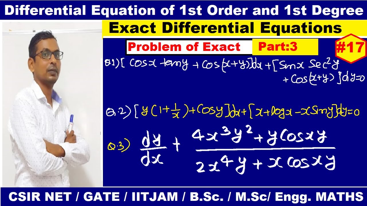 17 exact differential equation in hindi problem of exact