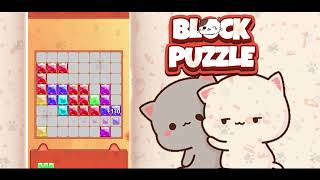 Happy funny puzzle game :  Game play Block Puzzle Jewel Crystal Cat screenshot 4